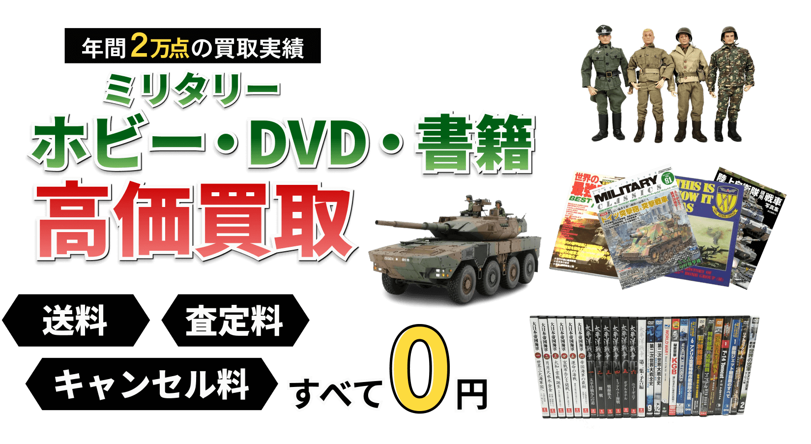 ホビー・DVD・書籍の買取ならお任せください！ トイガンの全国出張&送料無料の宅配買取ならガンランドへ!!