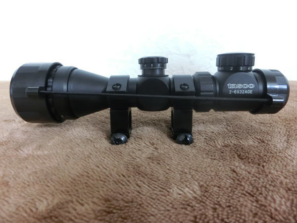 tasco 2-6x32AOE スコープ ライフルスコープ 2-6X32AOE イルミネーション レティクル 三色