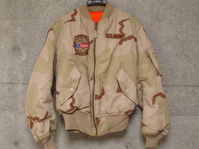アメリカ製 US ARMY フライトジャケット MA1 Mサイズ ミディアム 