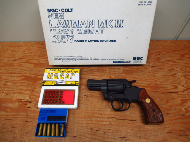 MGC モデルガン コルト ニュー ローマン MK3 357マグナム HW Colt New Lawman Magnum SPG カートリッジ12発付属