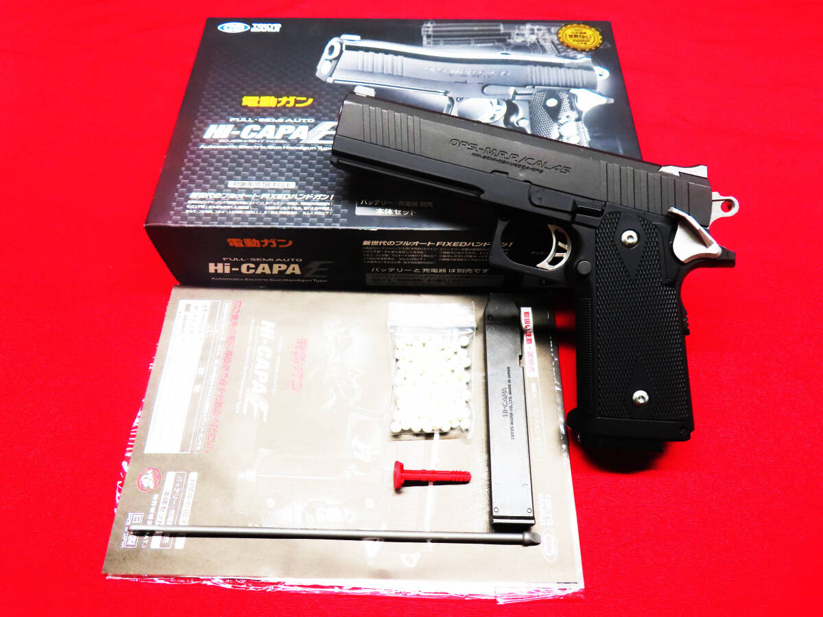 TOKYOMARUI 東京マルイ Hi-CAPA E ハイキャパ OPS.-M.R.P./CAL.45 ブラック ハンドガン 固定スライド 電動ガン