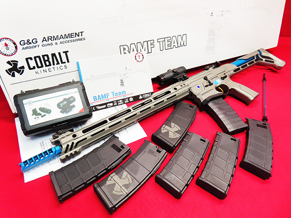 G&G ARMAMENT BAMF Team COBALT KINETICS コバルトキネティクス GVG-016-TEM-ANB-NCS 電動ガン マガジン7つ