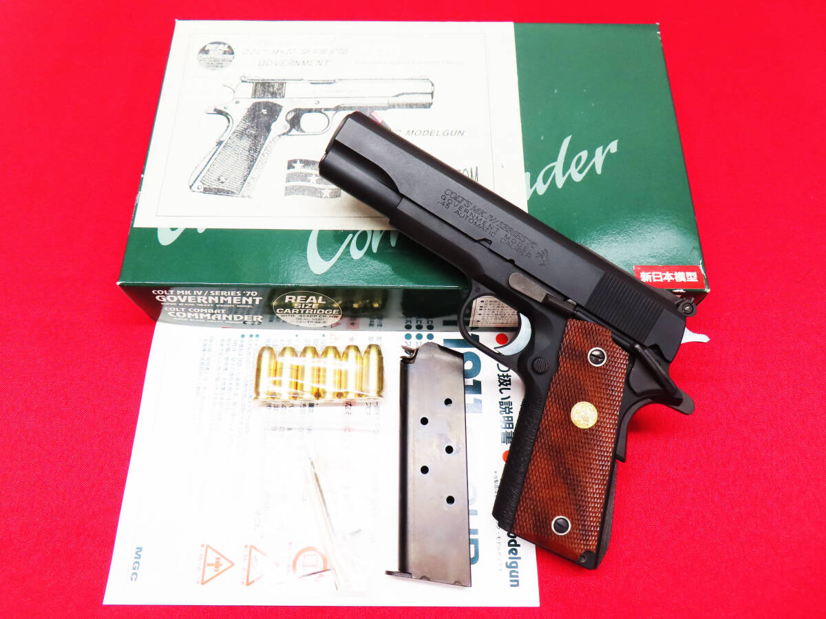 TAITO タイトー COLT MKIV SERIES’70 ガバメント コンバットカスタム 木製グリップ HW モデルガン