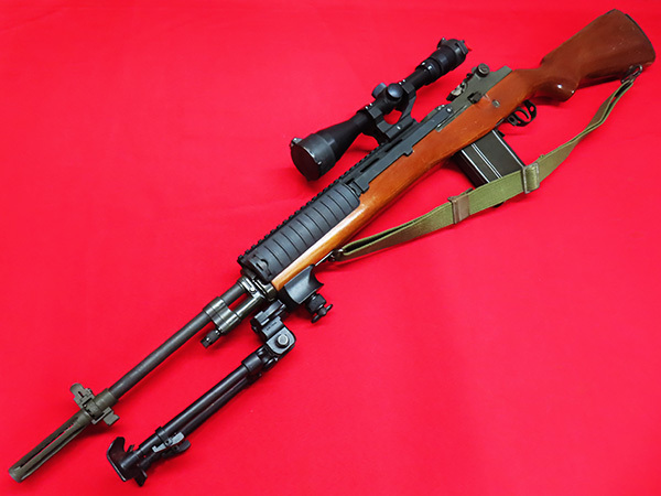 SMG刻印あり ホビーフィックス製？ M-14 M1A U.S. RIFLE ライフル リアルウッド ダミーカートリッジ仕様 モデルガン