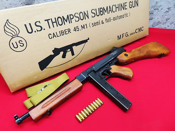 CMC トンプソン CAL.45 M1A1 サブマシンガン 1985.5 木製ストック リアルウッド 金属製モデルガン