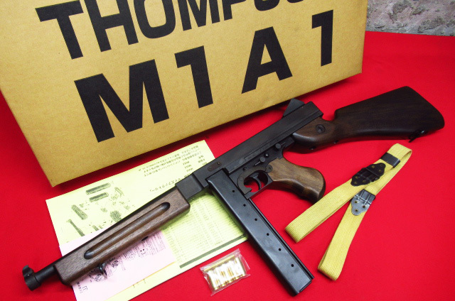 CAW クラフトアップル MULE 新生 トンプソン M1A1 ハドソンリバイバル 木製ストック モデルガン
