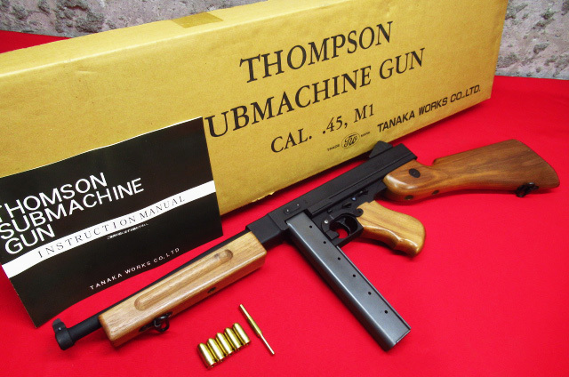 TANAKA WORKS タナカワークス THOMPSON トンプソン .45 M1 木製ストック モデルガン