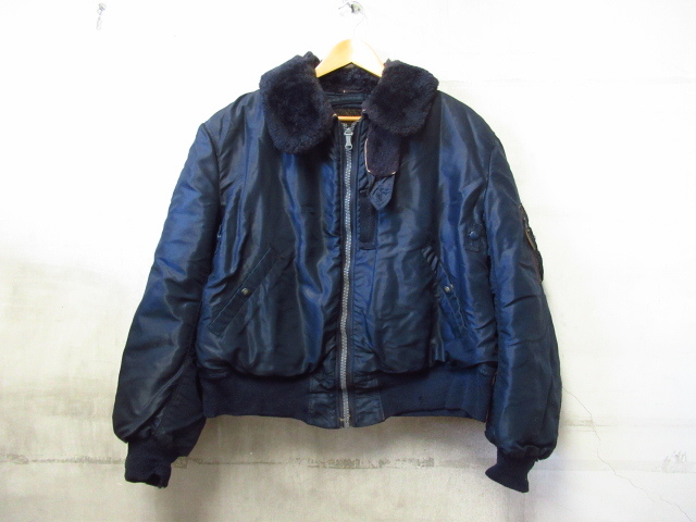 黒タグ 米軍実物 B-15C フライト ジャケット ビンテージ WW2 サイズ46