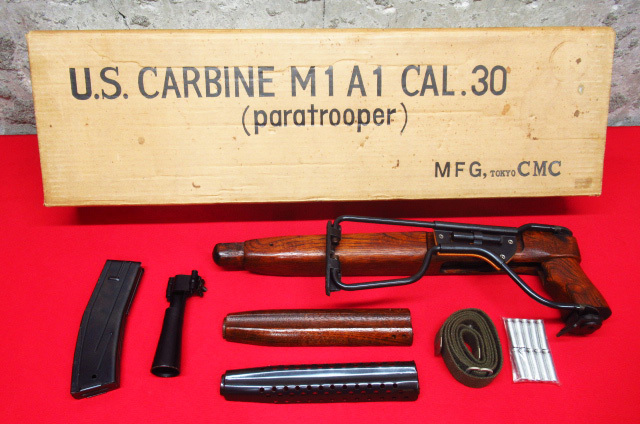 未組立 SMGシールあり CMC U.S. CARBINE M1A1 CAL.30 paratrooper パーツ 木製ストック モデルガン